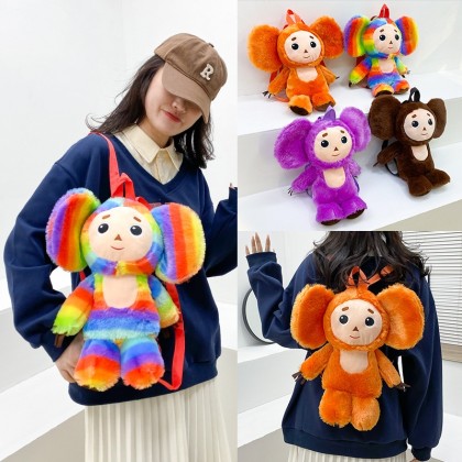 Fashion Lovely Doll Plush Cartoon Backpack For Kids Teens