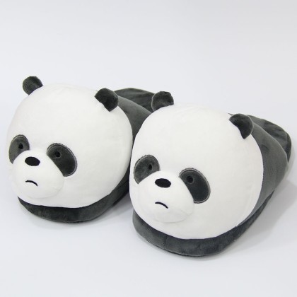 Panda Indoor Plush Stuffed Leisure Slippers For Adult