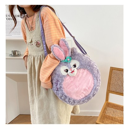 Cute StellaLou Plush Transparent Japanese Large Capacity Cross-Body Bag