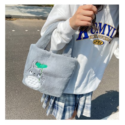 Cartoon Totoro Bear Cute Animal Plush Handbag