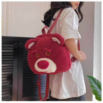 Toy Story 3 Lotso Plush Doll Backpack For Kids and Teens Gift