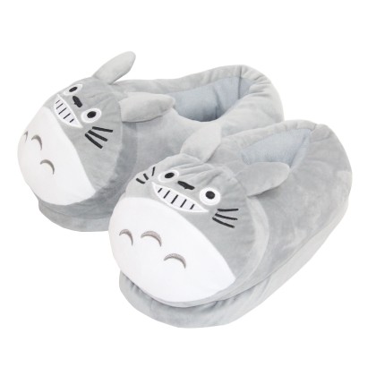 Totoro Plush Stuffed Indoor Leisure Couple Slippers Shoes