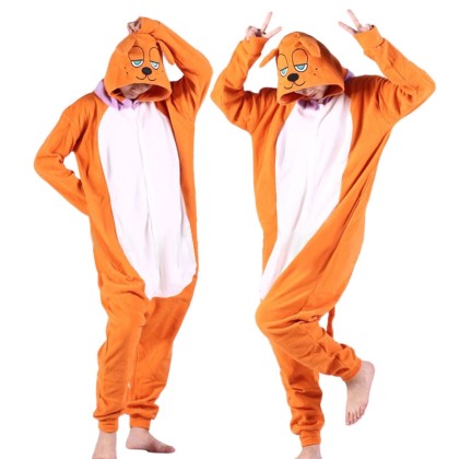 Cartoon Garfield Kigurumi Onesie Halloween Pajamas Costume For Adult