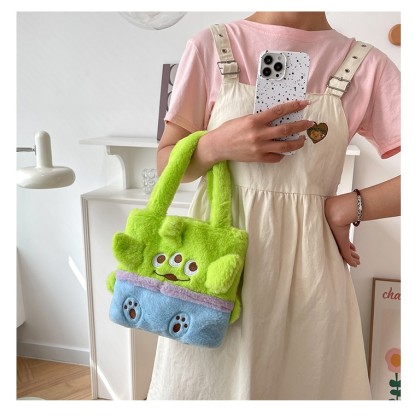 Japanese Style New Alien Sweet Cute Cartoon Plush Tote Bag