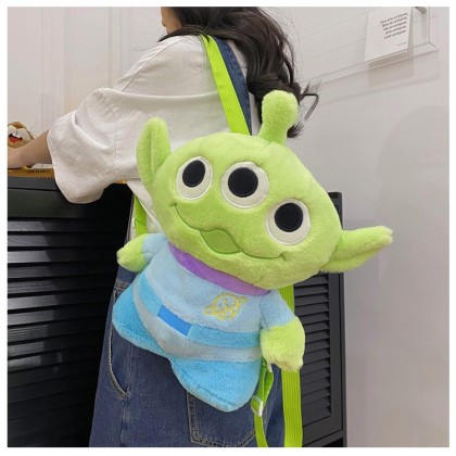 Funny Doll Alien Plush Cartoon Backpack For Kids and Teens