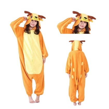 Sika Deer Kigurumi Onesie Animal Pajama Costume For Unisex Adult 