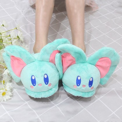 Kirby Elfilin Indoor Plush Stuffed Warm Slippers 