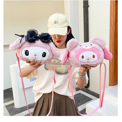 New Cute Plush Shoulder bag Sanrio Melody Doll Bag