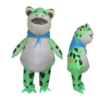 Adult Inflatable Frog Costume Blow Up Funny Halloween Costumes