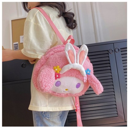 Sanrio Melody Plush Doll Backpack For Kids and Teens