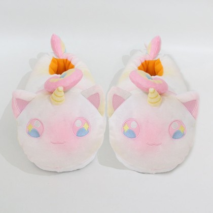 Lovely Unicorn Indoor Plush Stuffed Leisure Slippers Shoes
