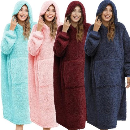 Hoodie Oversized Blanket For Adults Couples TV Blanket Sweatshirt