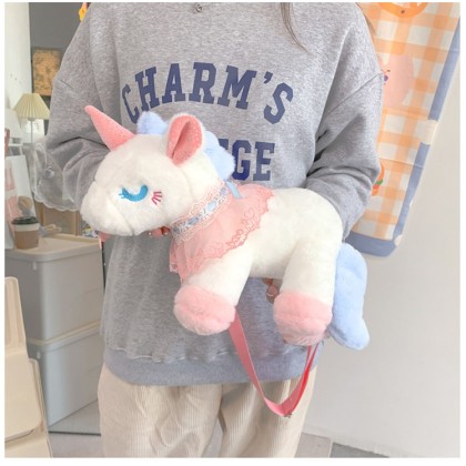 Cute Unicorn Plush Cartoon Cross-Bag For Kids and Teens