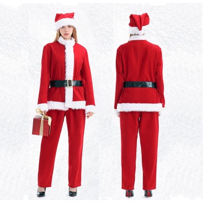 Adults Santa Claus Party Dress Up Costume Christmas & Halloween Outfit