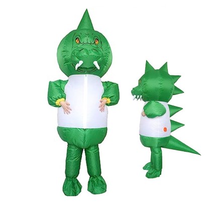 Halloween Inflatable Cartoon Dinosaur Costume Blow Up Funny Cosplay Outfit