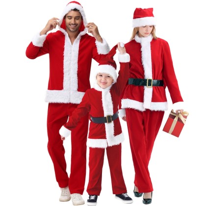 Matching Family Adults & Kids Santa Claus Dress Up Costume Christmas & Halloween Outfit