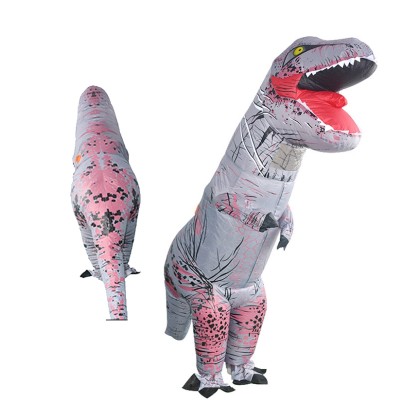 Grey Tyrannosaurus Inflatable Costume Blow Up Dinosaur Halloween Costumes