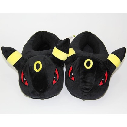Pokemon Yellow Umbreon Plush Stuffed Warm Slippers For Men & Women 