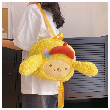 Sanrio Pom Pom Purin Plush Doll Backpack For Kids and Teens