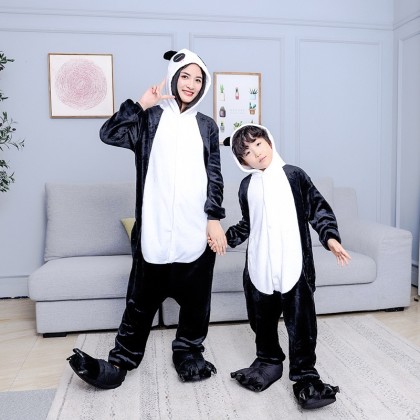 Panda Onesies Kigurumi For Matching Family Halloween Animal Costumes