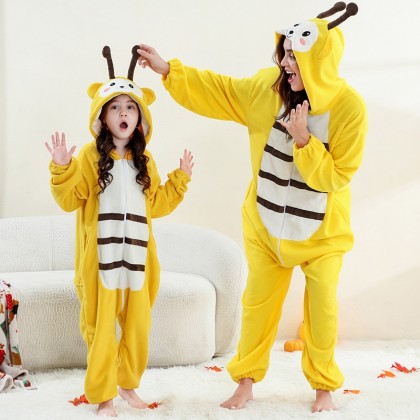 Cartoon Animal Cute Bee Onesie Kigurumi Pajamas For Adult & Kids