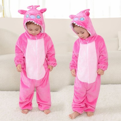 Pink Stitch Baby Bodysuit Romper For Infants Onesie Hallowee Costumes