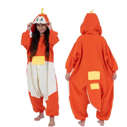 Pokemon Fuecoco Onesie Pajama Kigurumi For Halloween Adults Costumes