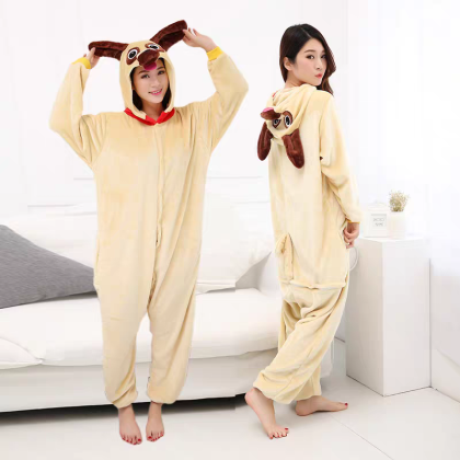 Adult New Arrival Pug Onesie Kigurumi Pajamas Costume For Halloween