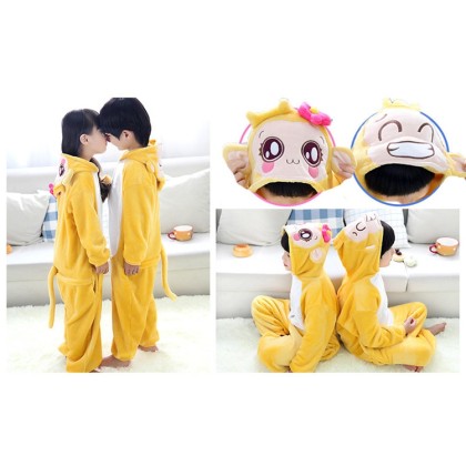 Cute Monkey Onesie Pajamas Animal Kids Kigurumi