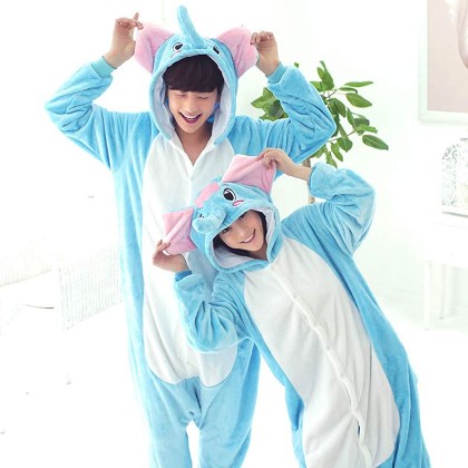 Elephant Pajamas Animal Onesies Costume Kigurumi