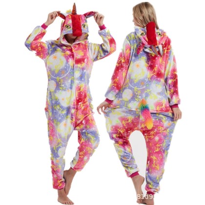 Radiant Diamond Unicorn Onesie Kigurumi For Halloween Adults Costumes