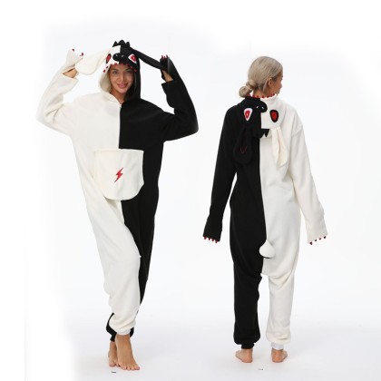 New Arrival Red Monokuma Onesie Kigurumi Pajama Costume For Adult