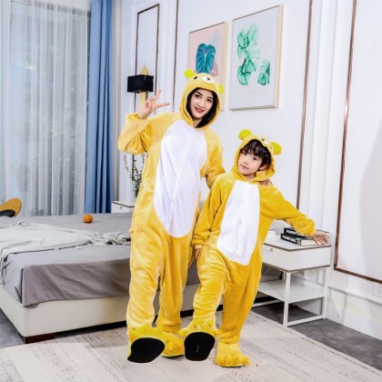 Rilakkuma Bear Onesies Kigurumi For Family Matching  Halloween Costumes
