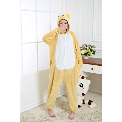 Rilakkuma Pajamas Animal Costume Onesie Adults Sleepwear Kigurumi