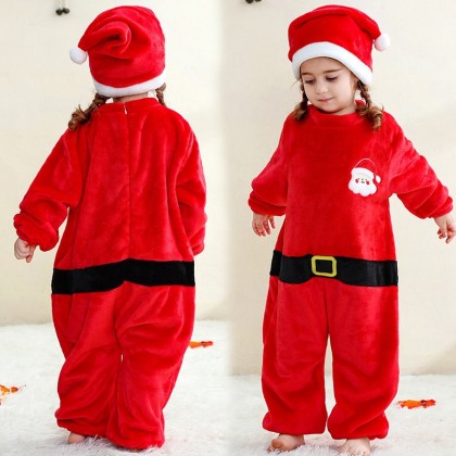 Santa Baby Onesie Romper For Infants and Toddlers Christmas Halloween 