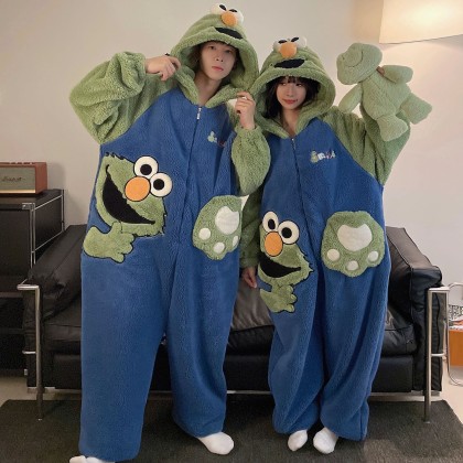 Sesame Street Onesie Pajama Kigurumi For Halloween Couples Costumes