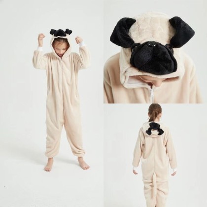  Sharpei Dog Onesies Kigurumi For Halloween Kids Costumes