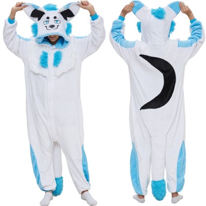 Snow Monster Yeti Onesie Pajamas For Halloween Adults Costumes