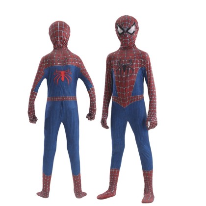 Spider-Man Sam Raimi Jumpsuit For Kids Halloween Cosplay Costumes