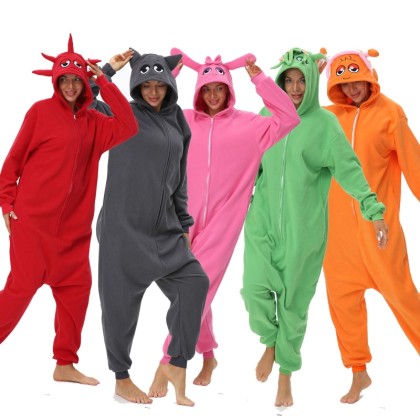 Sprunki Oren Raddy Pinki Vineria Gray Onesie Kigurumi For Adults Halloween  Group Costumes