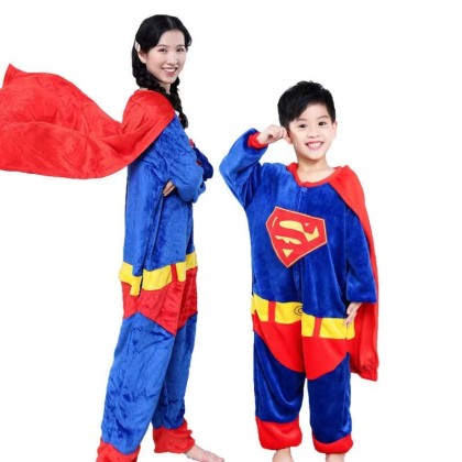 Supernan Onesie Kigurumi For Adults & Kids Halloween Costumes