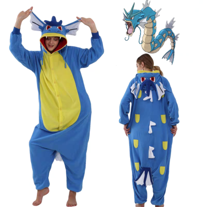 Pokemon Gyarados Onesie Kigurumi For Adults Halloween Costumes