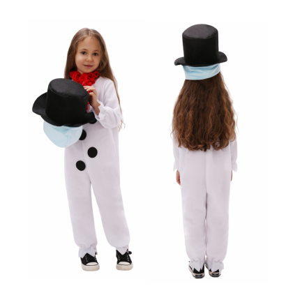Snowman Olaf Onesie Kugurumi Pajama Christmas Coustume With Hat For Kids