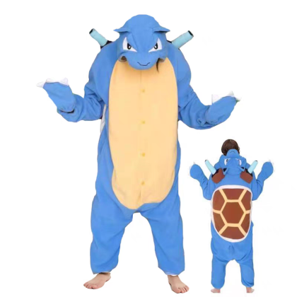 Pokemon Stereoscopic Blastoise Kigurumi Onesie Cartoon Pajama Costume For Adults