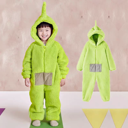 Teletubbies Dipsy Onesie Pajama Kigurumi For Kids Halloween Costumes