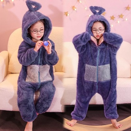 Teletubbies Tinky Winky Onesie Pajamas Kigurumi For Kids Halloween Costumes