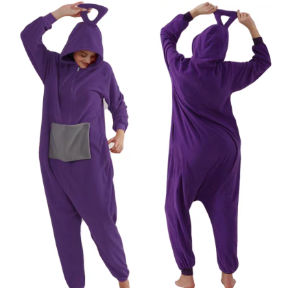 Teletubbies Tinky Winky Onesie Kigurumi Pajamas For Adult Halloween