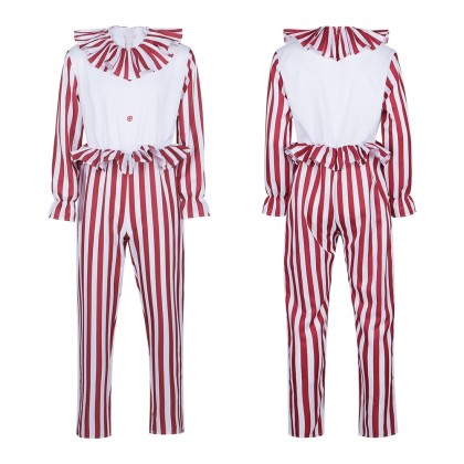The Joker Red Striped Bodysuit For Adult Cosplay Costume