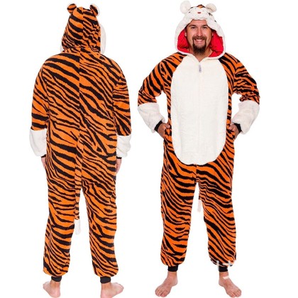 Tiger Onesie Kigurumi Pajamas For Men & Women Halloween Costumes