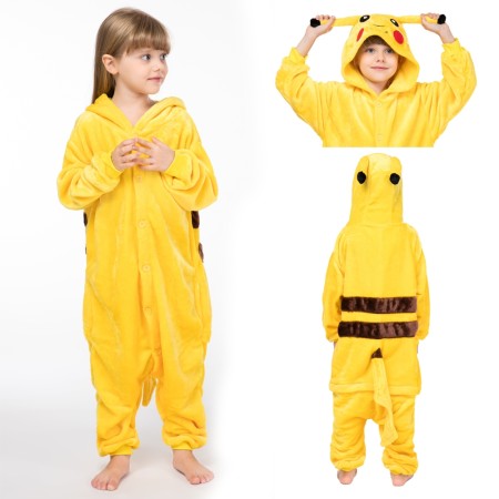 Pikachu Kids Onesie Pajamas Kigurumi